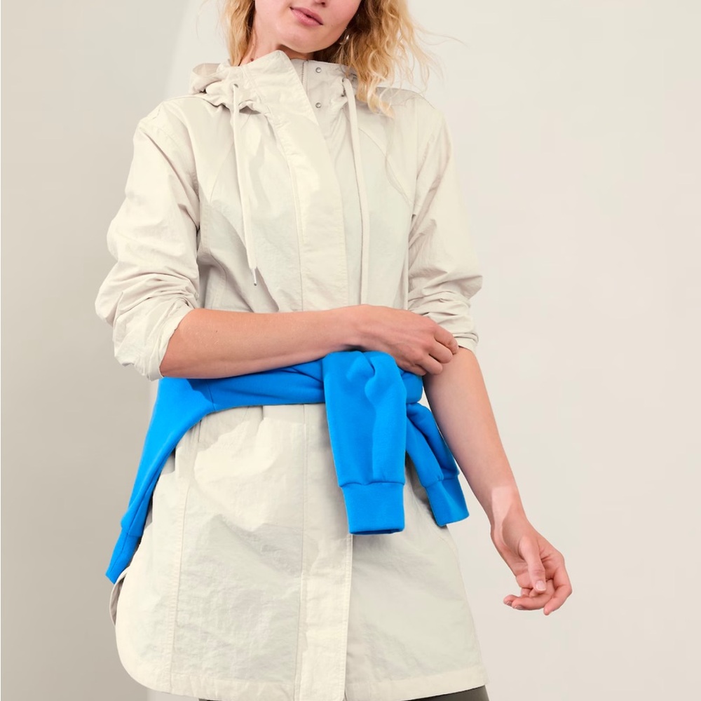 Women's Cream Hooded Jacket